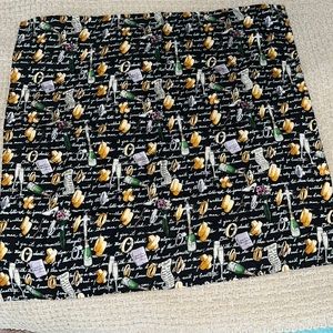 Rare Vintage Nicole Miller 100% Silk Scarf - 1990s Wedding Themed